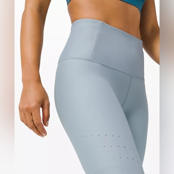 Navy Blue Reflective Leggings - Picture 7 of 7